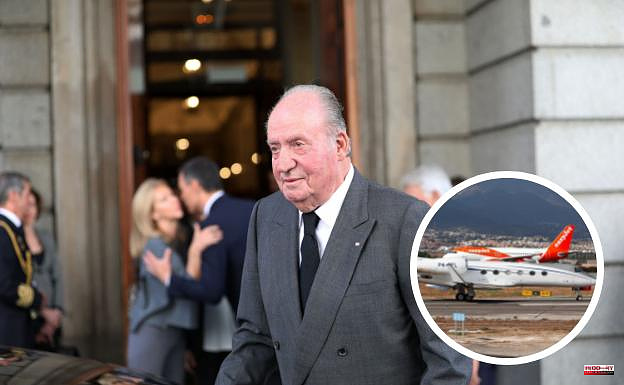 Juan Carlos I returns on a private jet flight of more than 56,000 euros