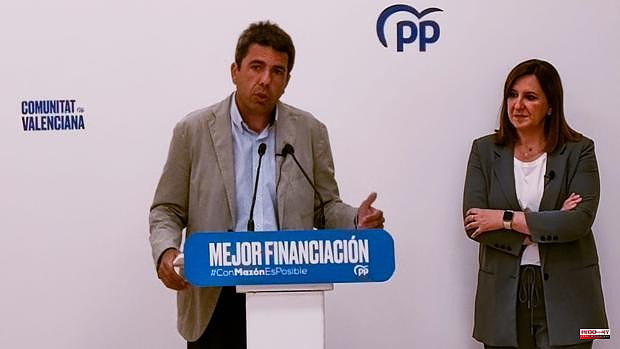 Mazón accuses Puig of "dividing Valencians" by using the slogan Fent País on the anniversary of the Estatut