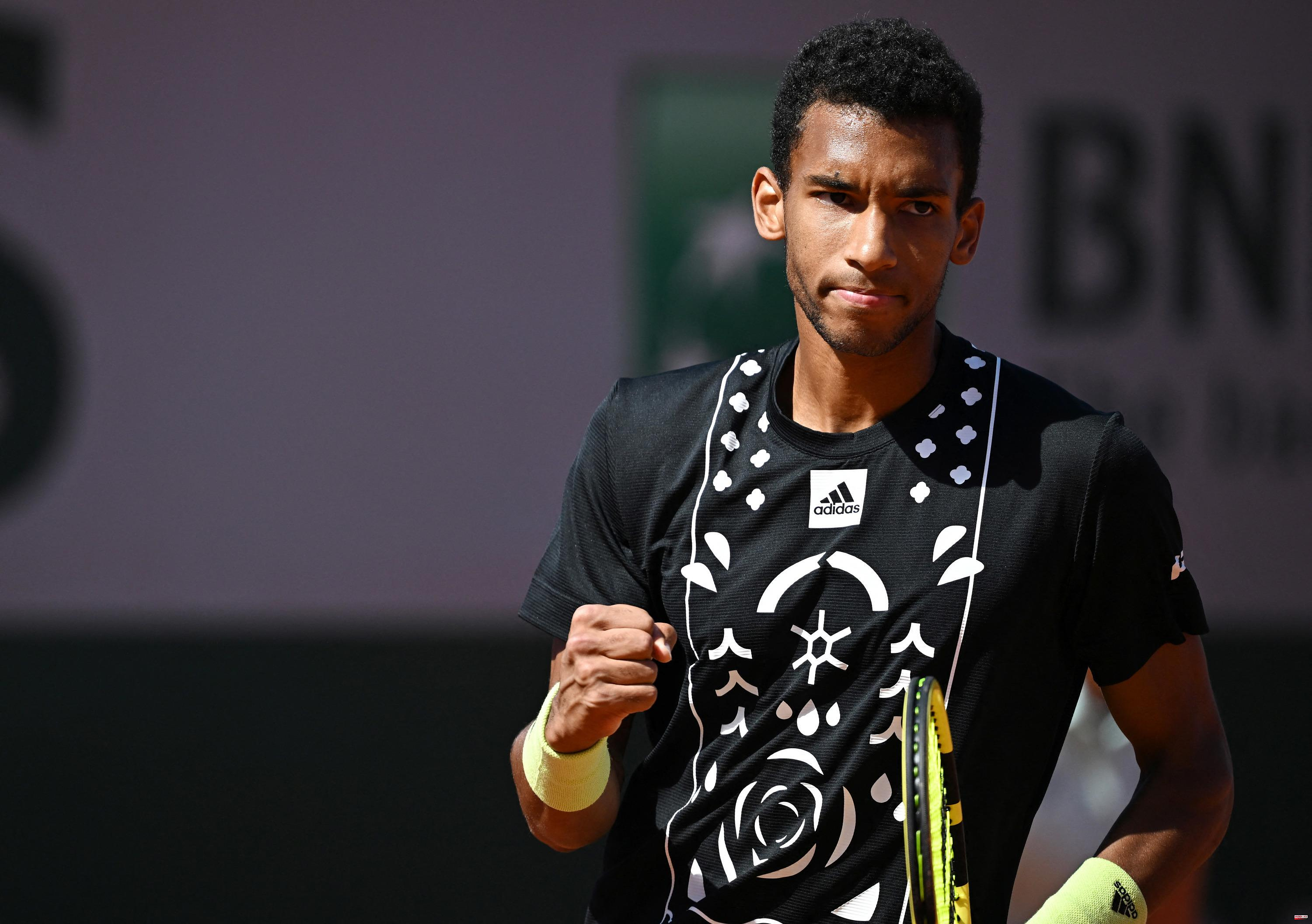 Roland-Garros: after a first match in five sets, Auger-Aliassime does not lag behind in the 2nd round