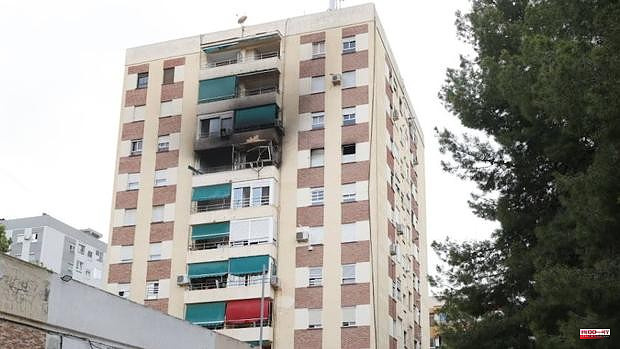 Serious injury to a ten-year-old girl in a fire in a house in Valencia