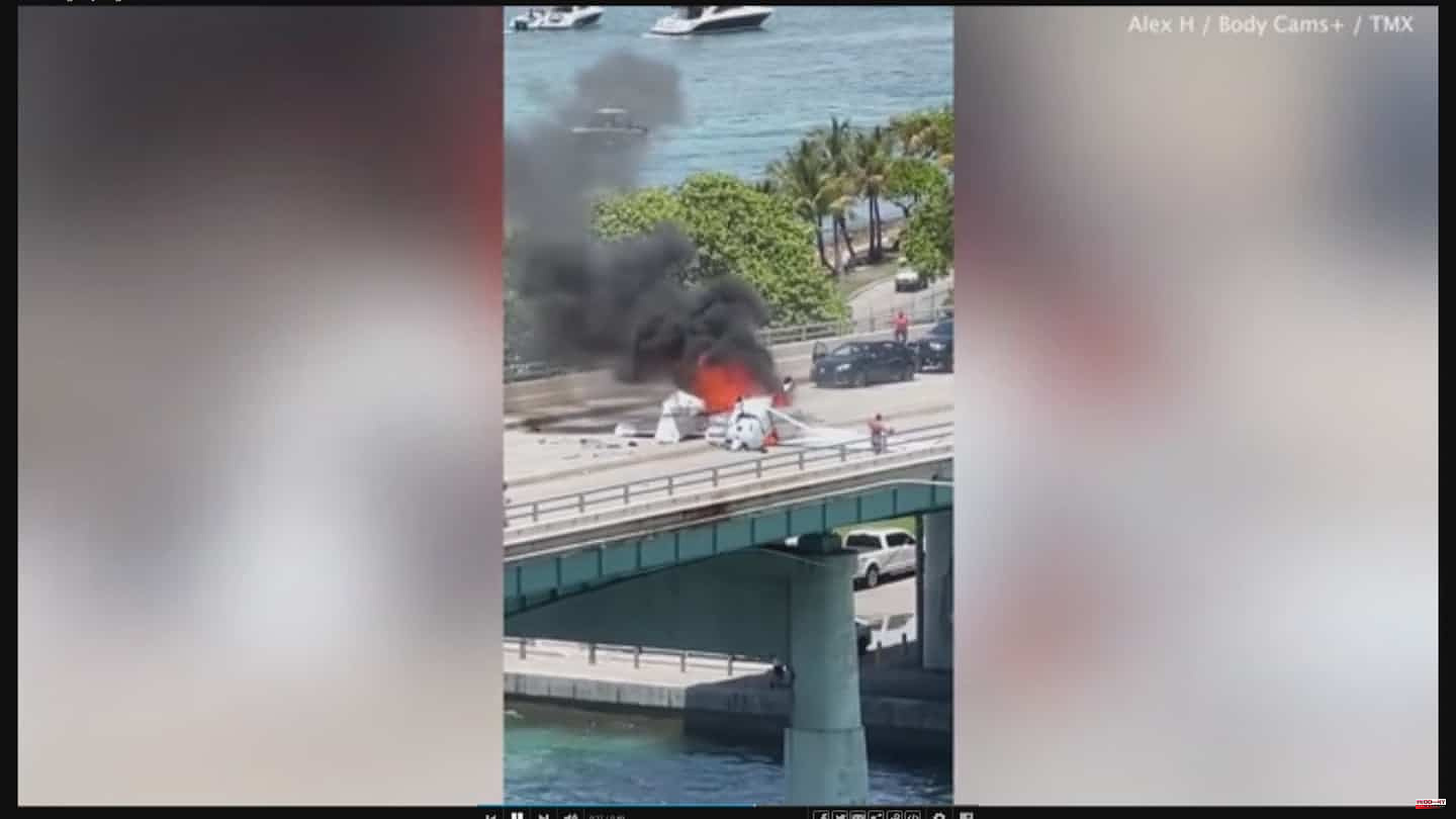 IN PICTURES | Plane crashes into Miami bridge