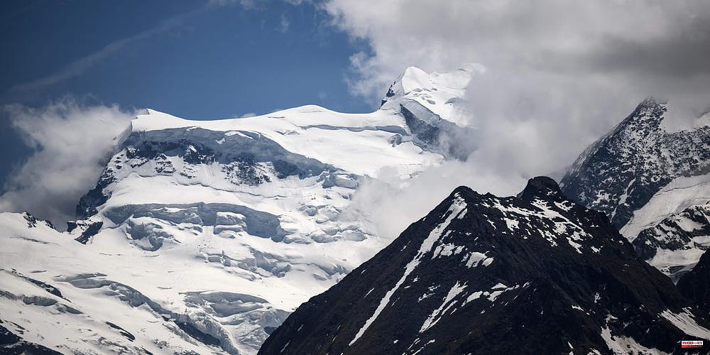 Two mountaineers were killed by falling boulders in the Swiss Alps.
