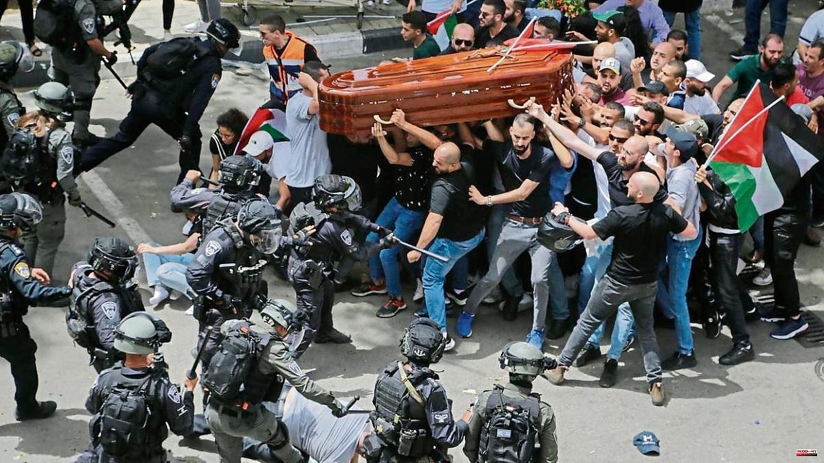 Israel will investigate the police action during the funeral of the murdered journalist