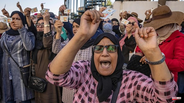 Protests in Morocco of workers who cannot go to Spain