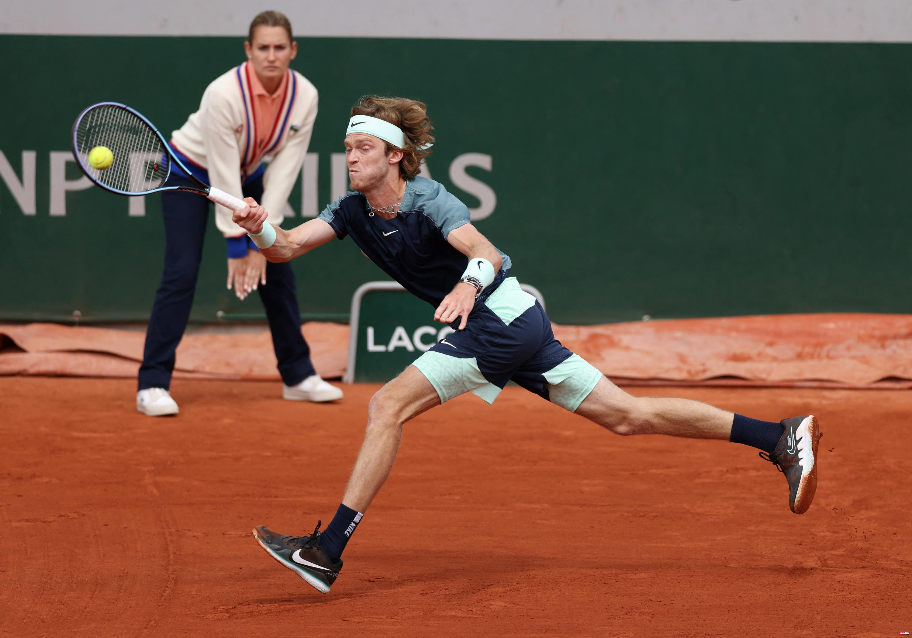 Roland-Garros: Rublev's anger came close to disqualification