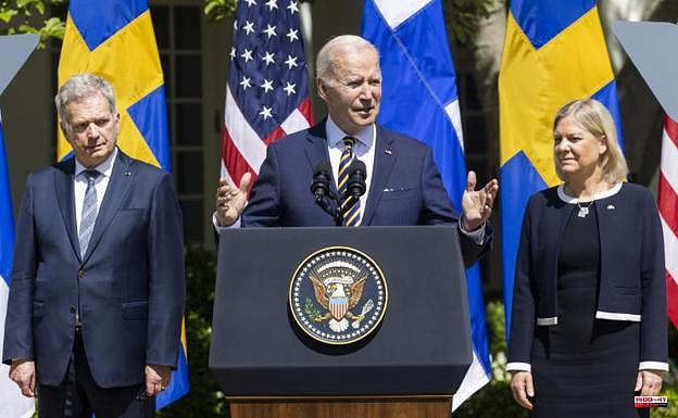 Biden receives Sweden and Finland in the White House to support his request