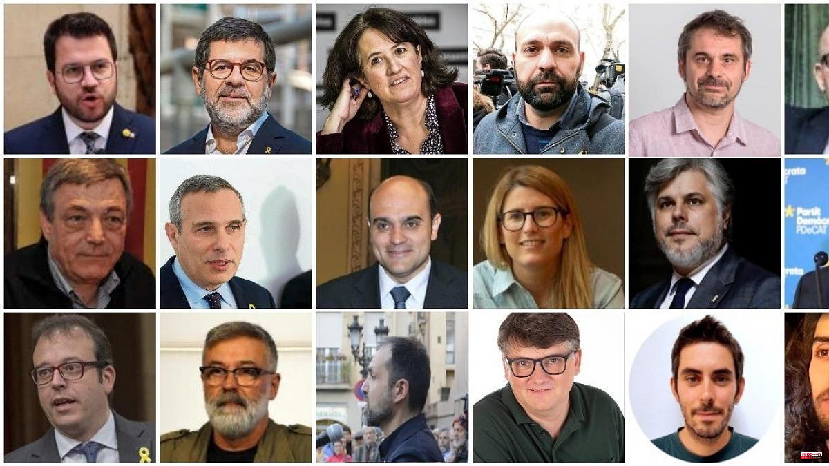 Who is who among the 18 independentists spied on by the CNI