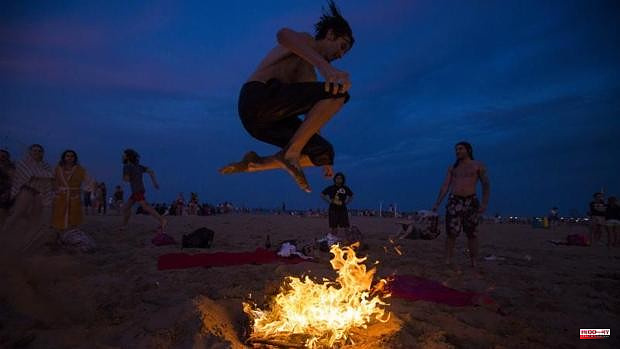 What is the origin and when are the bonfires of the Night of San Juan celebrated?