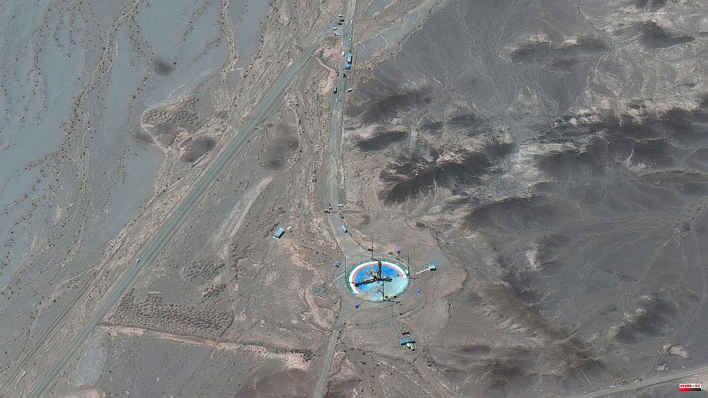 Satellite images show Iran is preparing for rocket launch
