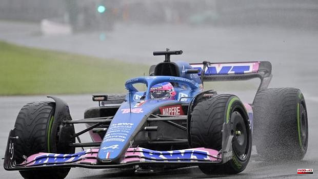 Fernando Alonso embroiders it in the rain, Verstappen makes the pole