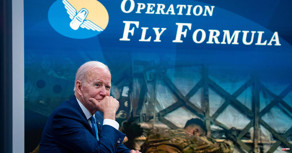 Biden claims he was first informed of the shortage of baby formula in April
