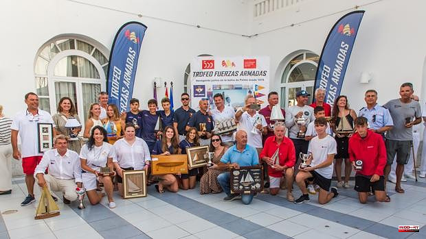 Nearly ninety boats, from cruisers to dinghies, took part in the Armed Forces Regatta
