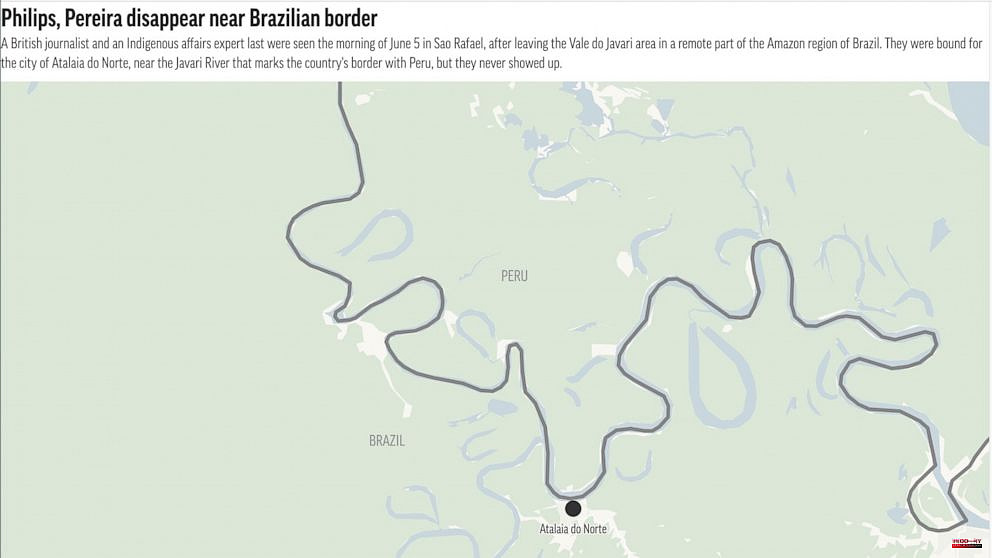Brazil expert and British journalist still missing from Amazon
