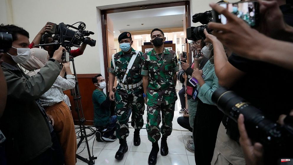 For double murder, an Indonesian Army officer is sentenced to life
