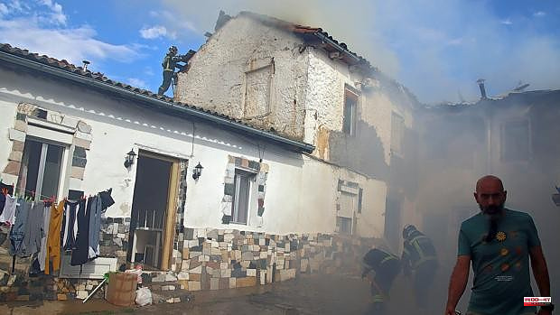 Arrested the alleged perpetrator of a stubble burning that set fire to a house in León