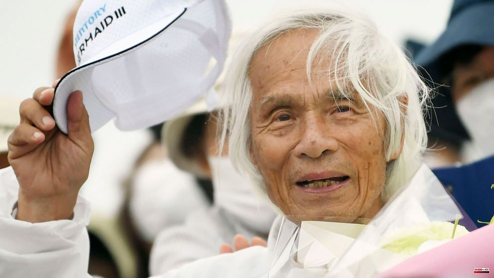 Japanese man, 83, is ready for more after crossing the Pacific solo
