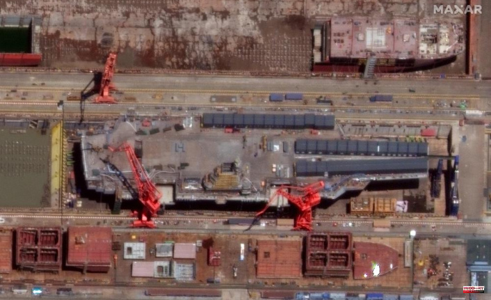 Satellite images show a new Chinese carrier near launch