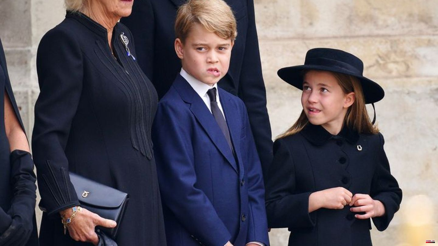 State Funeral : Young Royals: Charlotte and George say goodbye to their great-grandmother