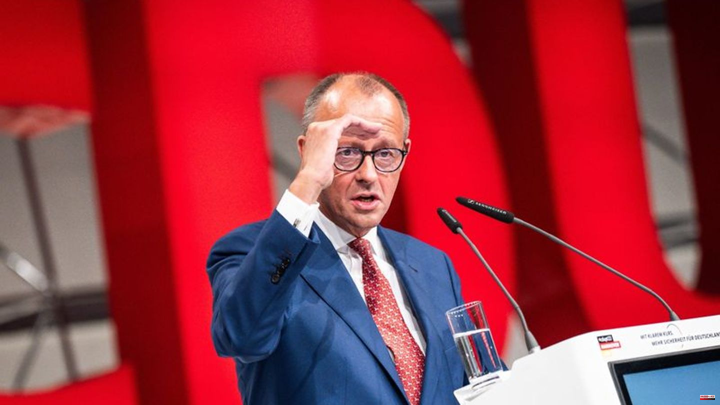 CDU party conference: traffic light attacks: Merz swears CDU on opposition course