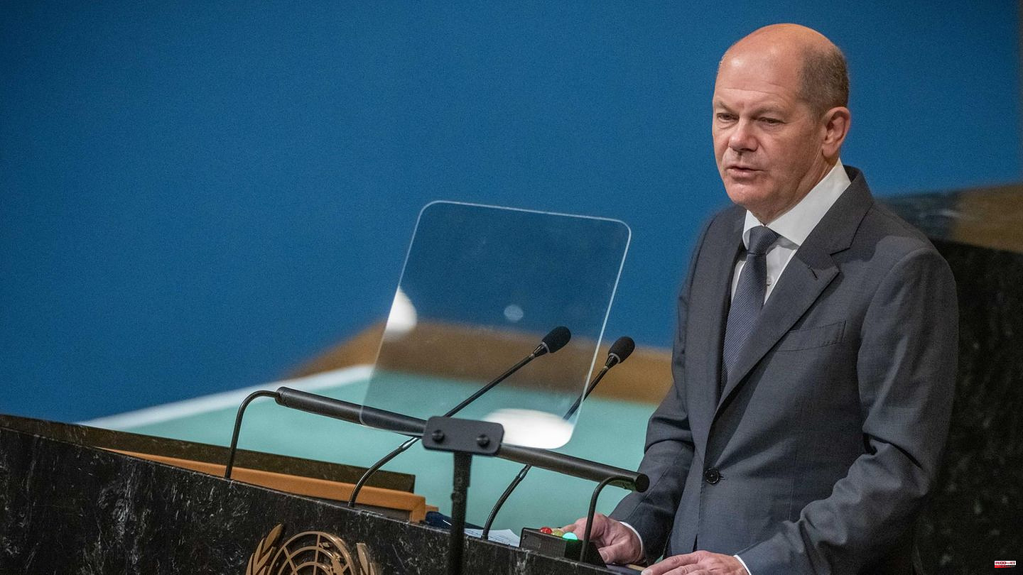 Speech before the UN General Assembly: "Putin is also ruining his own country": Scholz accuses Russia of imperialism