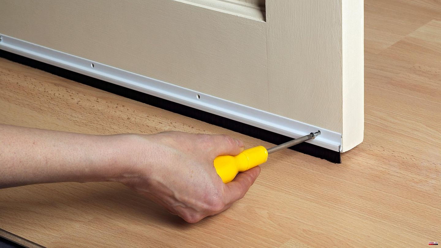Seal the door: These options are available to stop drafts and reduce heating requirements