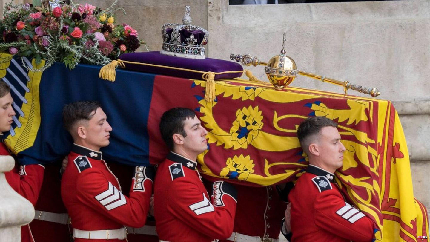 Queen Elizabeth II's coffin is now on its way to Windsor Castle