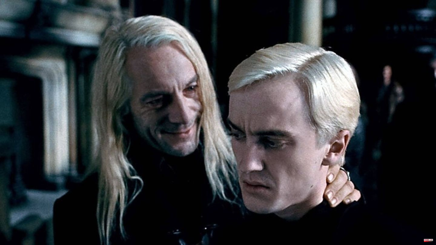 Draco and Lucius Malfoy: Family reunion of the "Harry Potter" villains