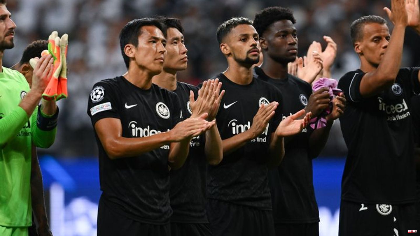 Champions League: Eintracht fighting after a false start in the premier class