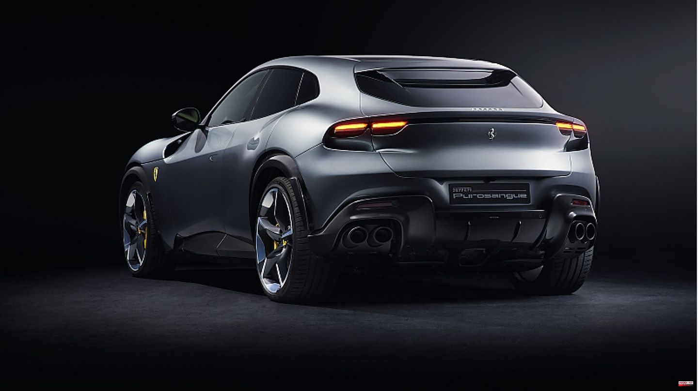 New presentation of a four-seater: Purosangue: Ferrari's first crossover with an unusually large amount of space and over 700 hp
