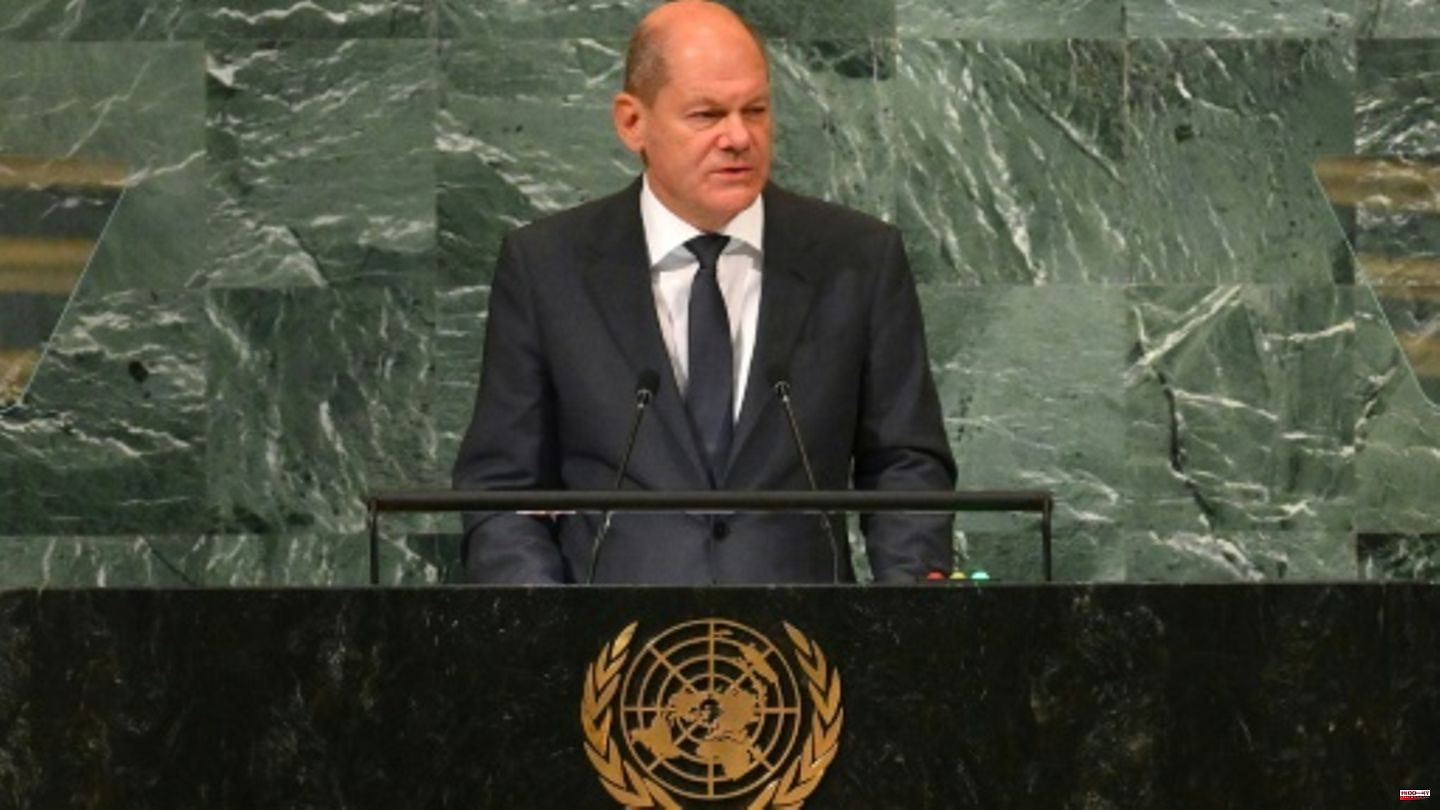 Scholz condemns Russia in a UN speech and promotes multilateralism