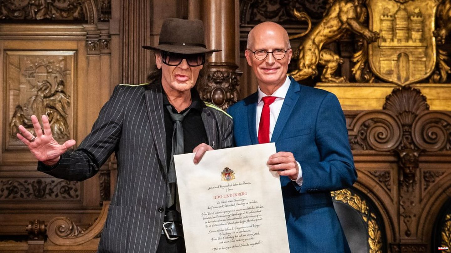 Udo Lindenberg: singer now honorary citizen of Hamburg