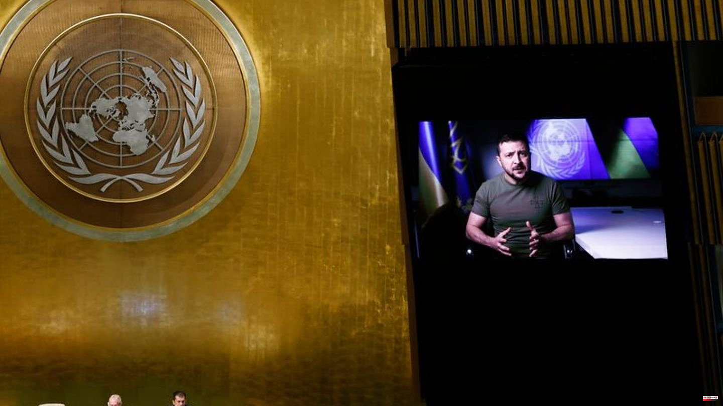 War in Ukraine: UN General Assembly: Zelenskyj demands punishment of Russia
