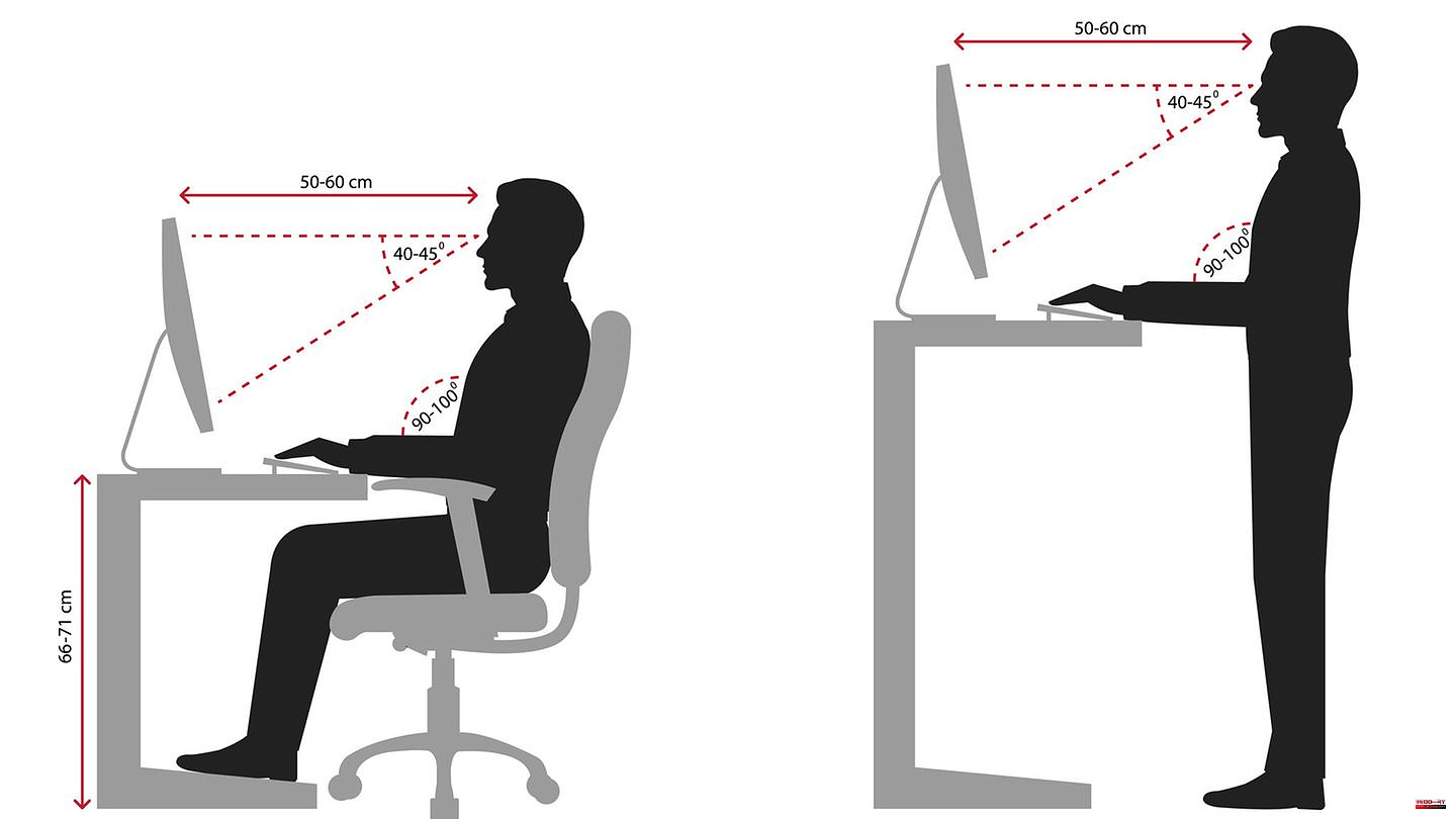 Working while sitting or standing: Ergonomics at the workplace: How to prevent physical discomfort