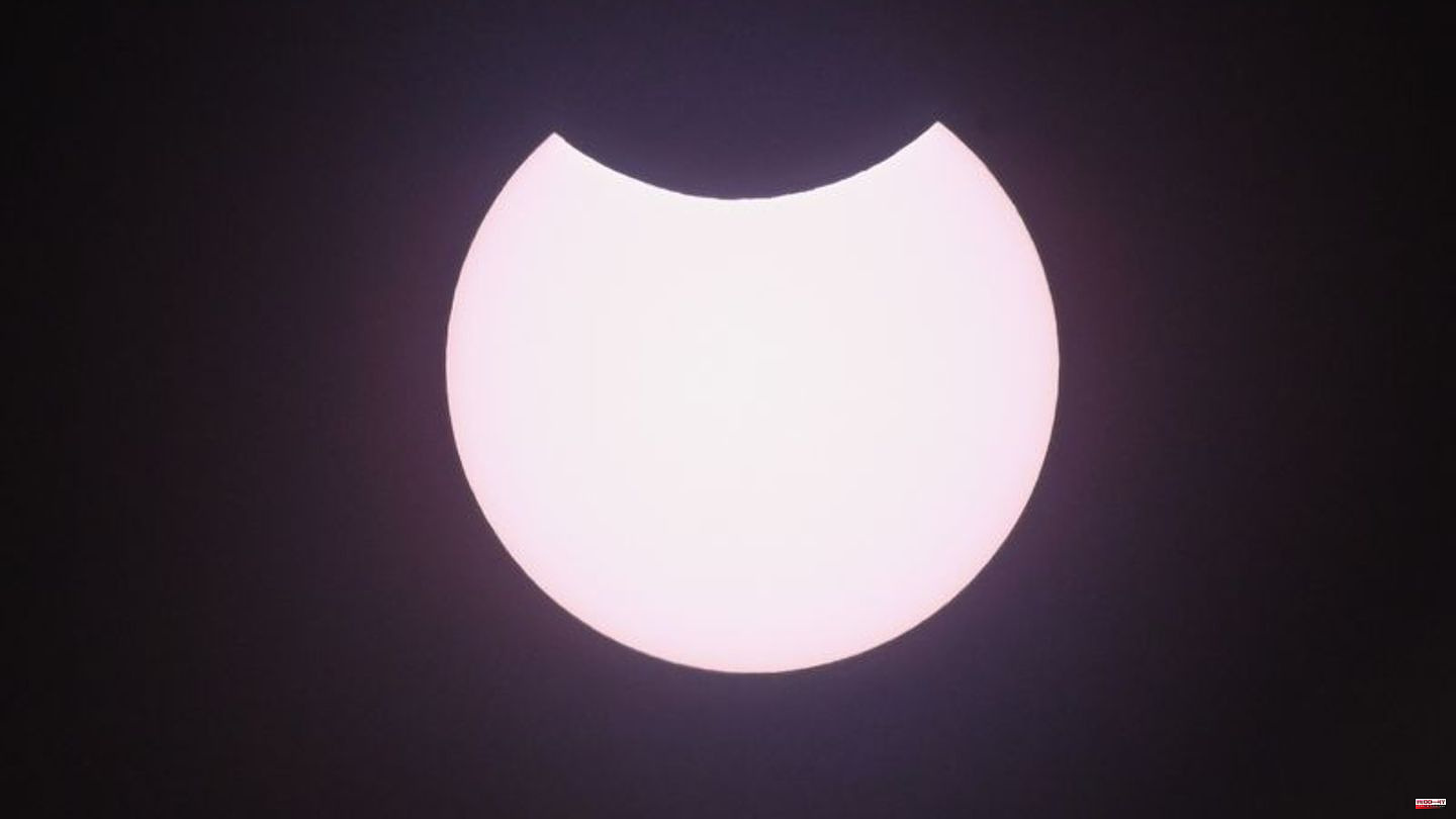 Natural spectacle: Partial solar eclipse: When the moon covers the sun