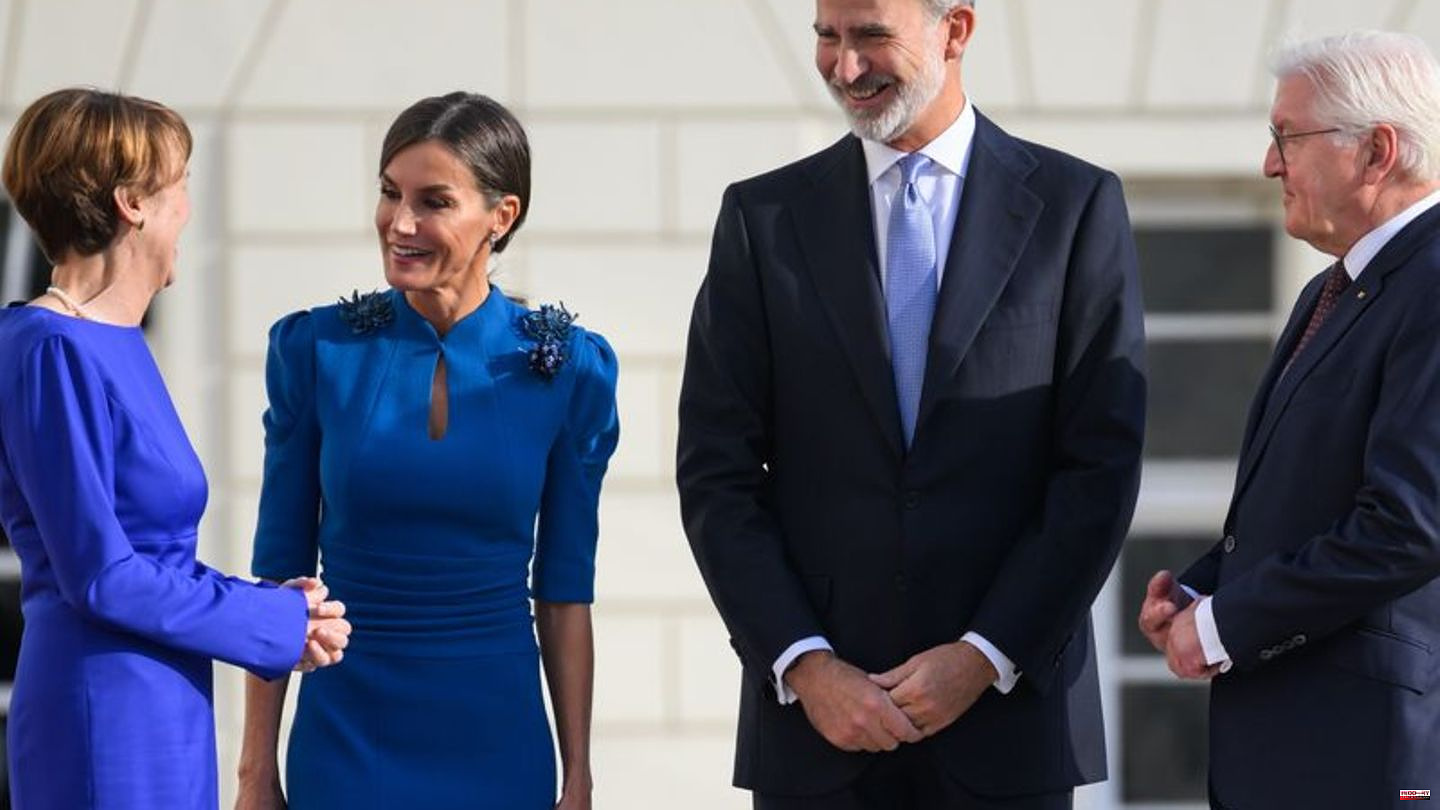 Nobility: Spanish royal couple on a state visit to Germany