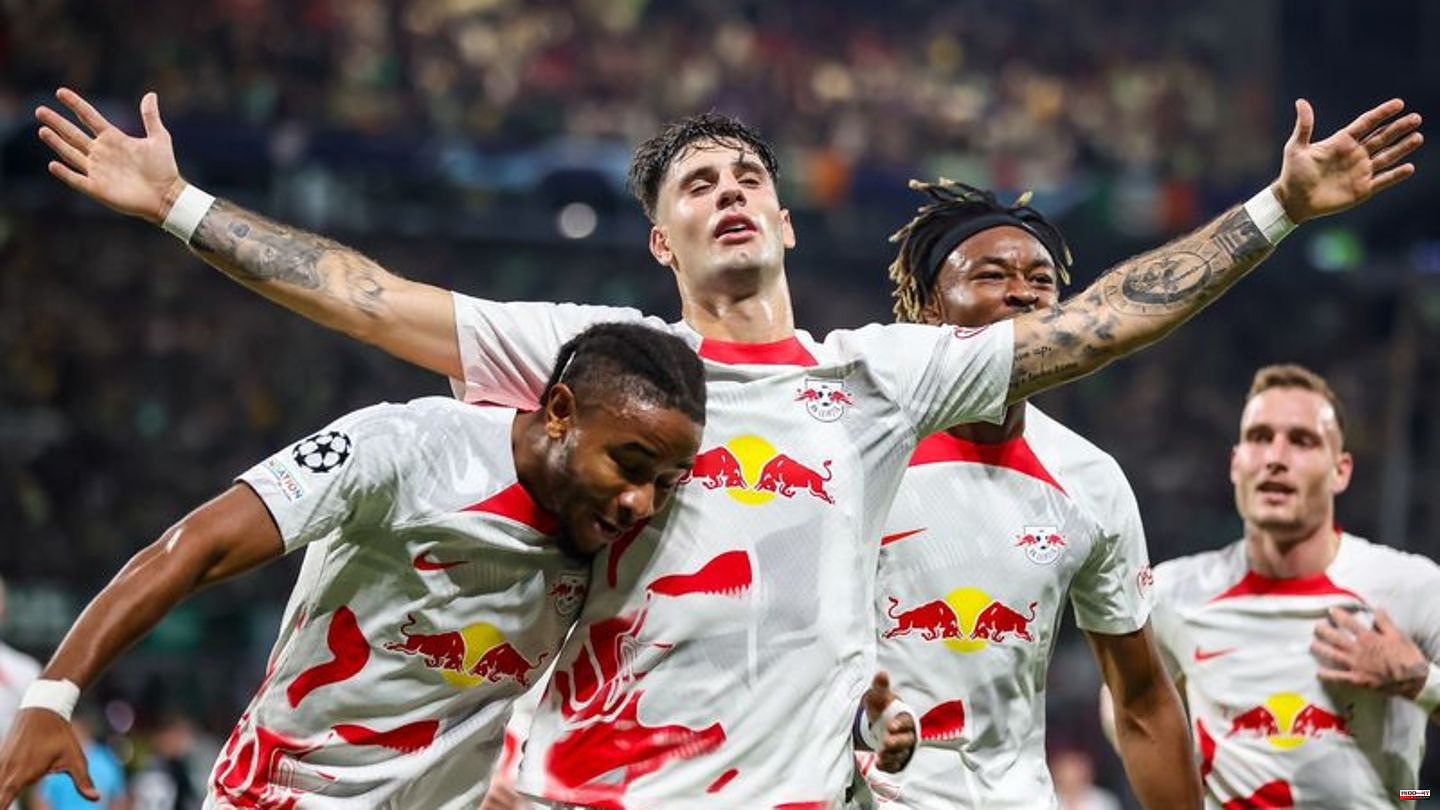 Champions League: 3-1 against Celtic: Flick sees Leipzig's first win