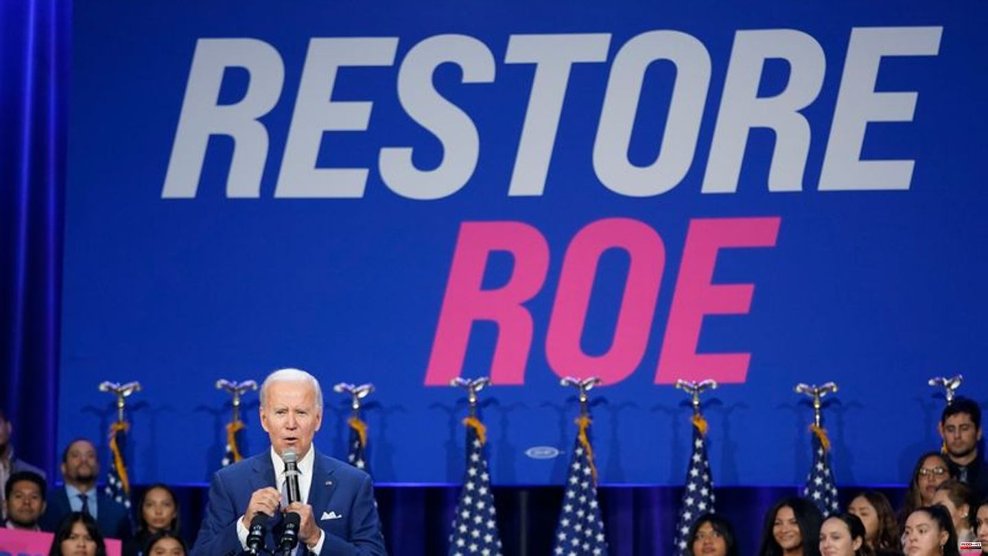 USA: Biden wants to mobilize US voters with the issue of abortion