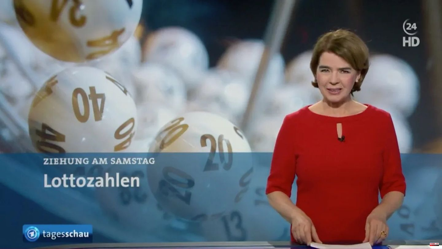 ARD: Embarrassing mishap: "Tagesschau" shows incorrect lottery numbers
