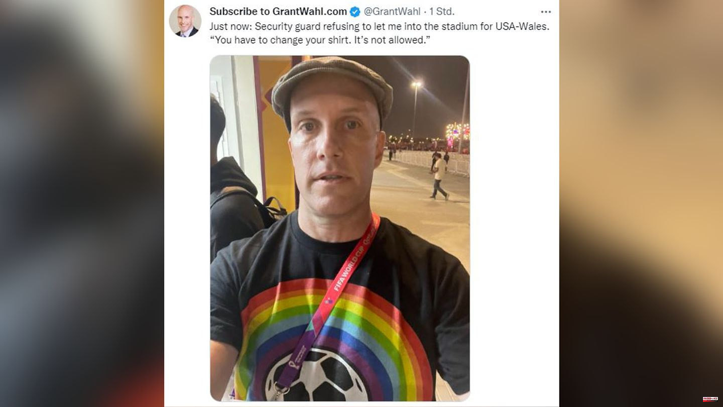 LGBTQIA* symbol: US journalist reports half-hour arrest for rainbow t-shirt