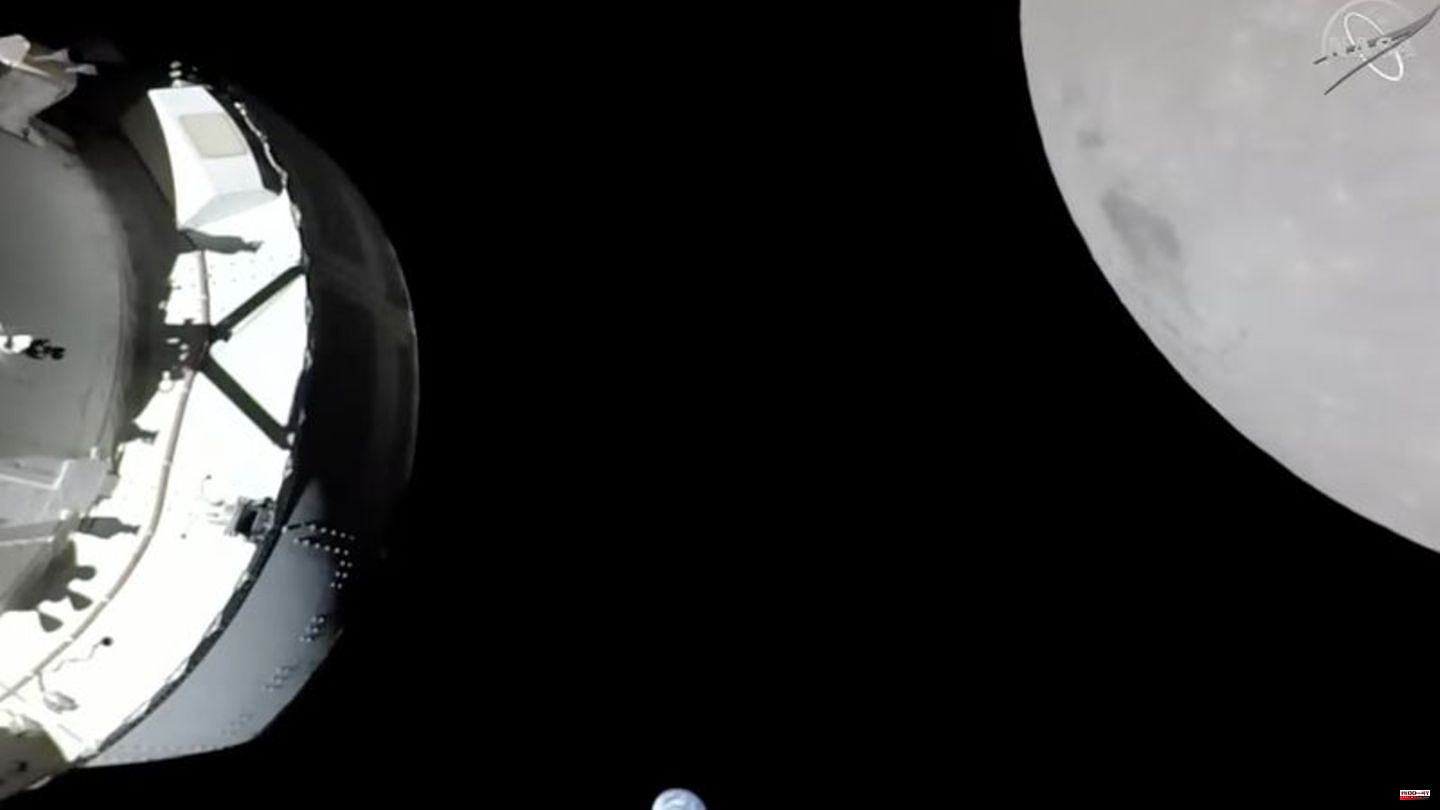 Space travel: Nasa mission "Artemis 1" flew close to the moon for the first time