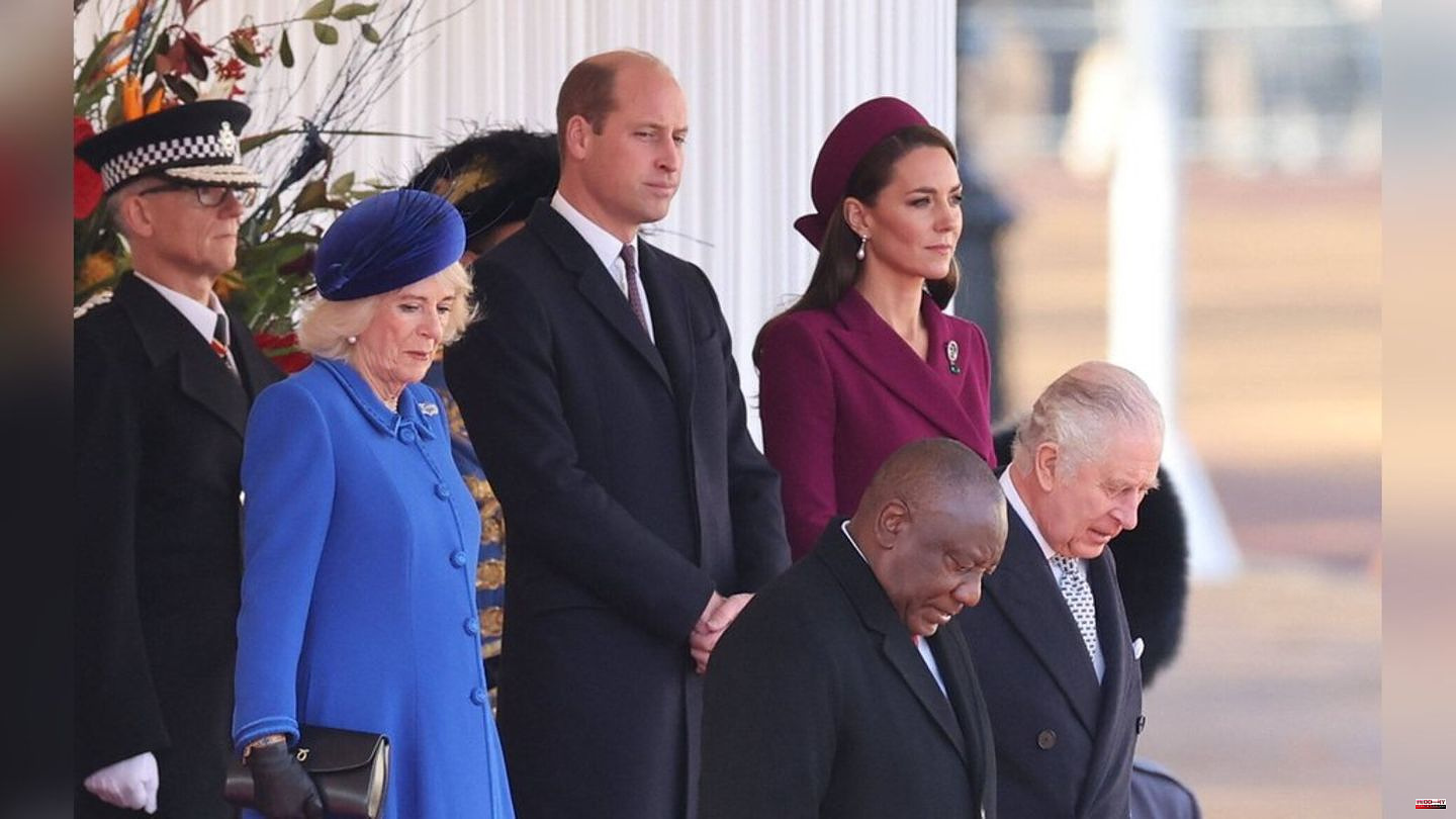British royal family: pompous reception for President of South Africa