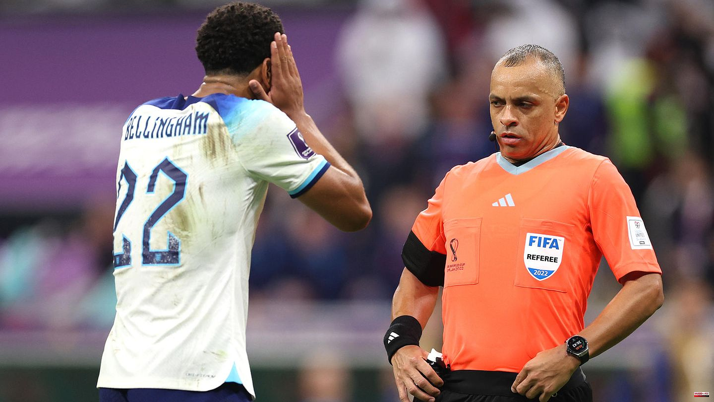 Out in the quarterfinals: Oh, referee! Wilton Sampaio ensures England's World Cup curse lives on