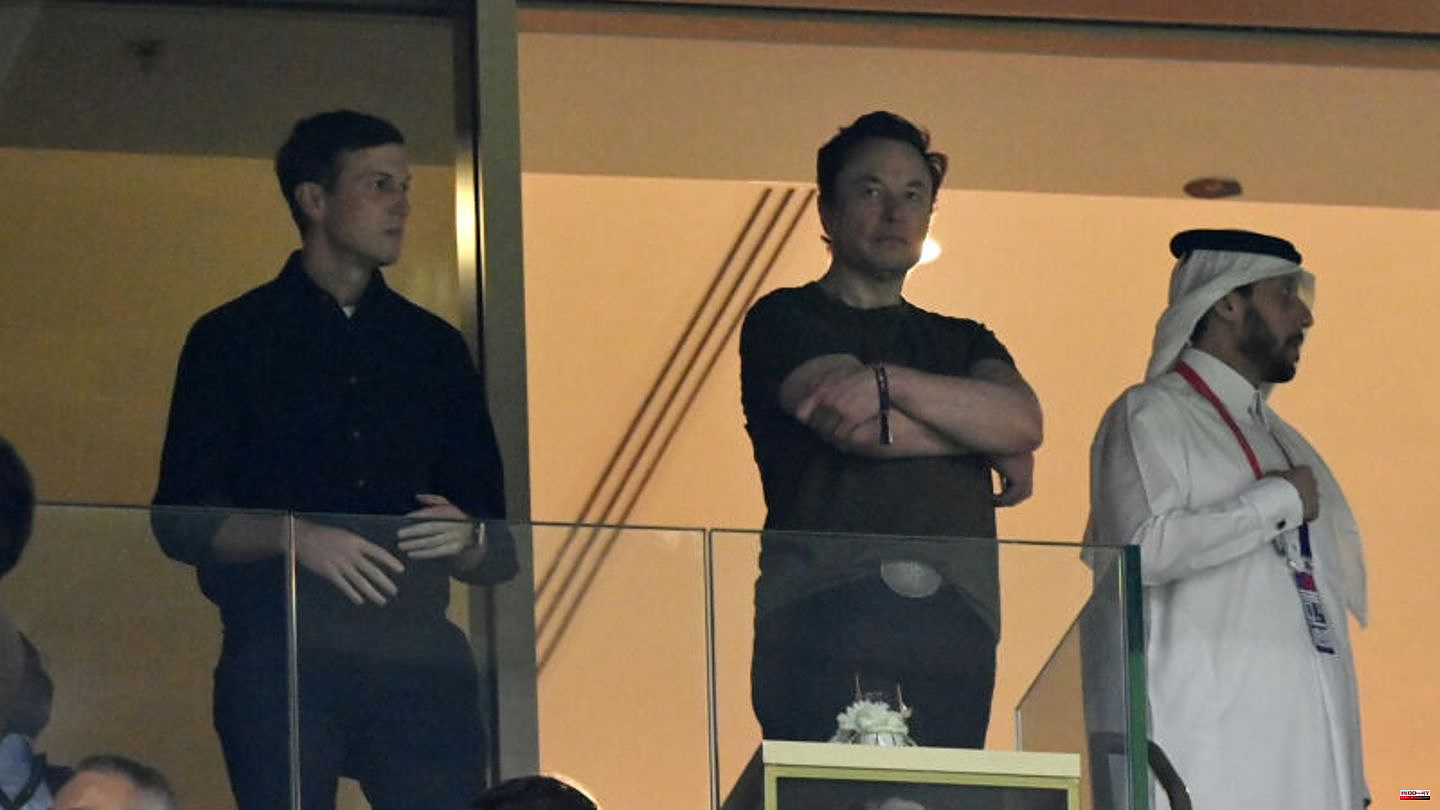 High visit: Elon Musk watches the World Cup final together with Trump's son-in-law Kushner