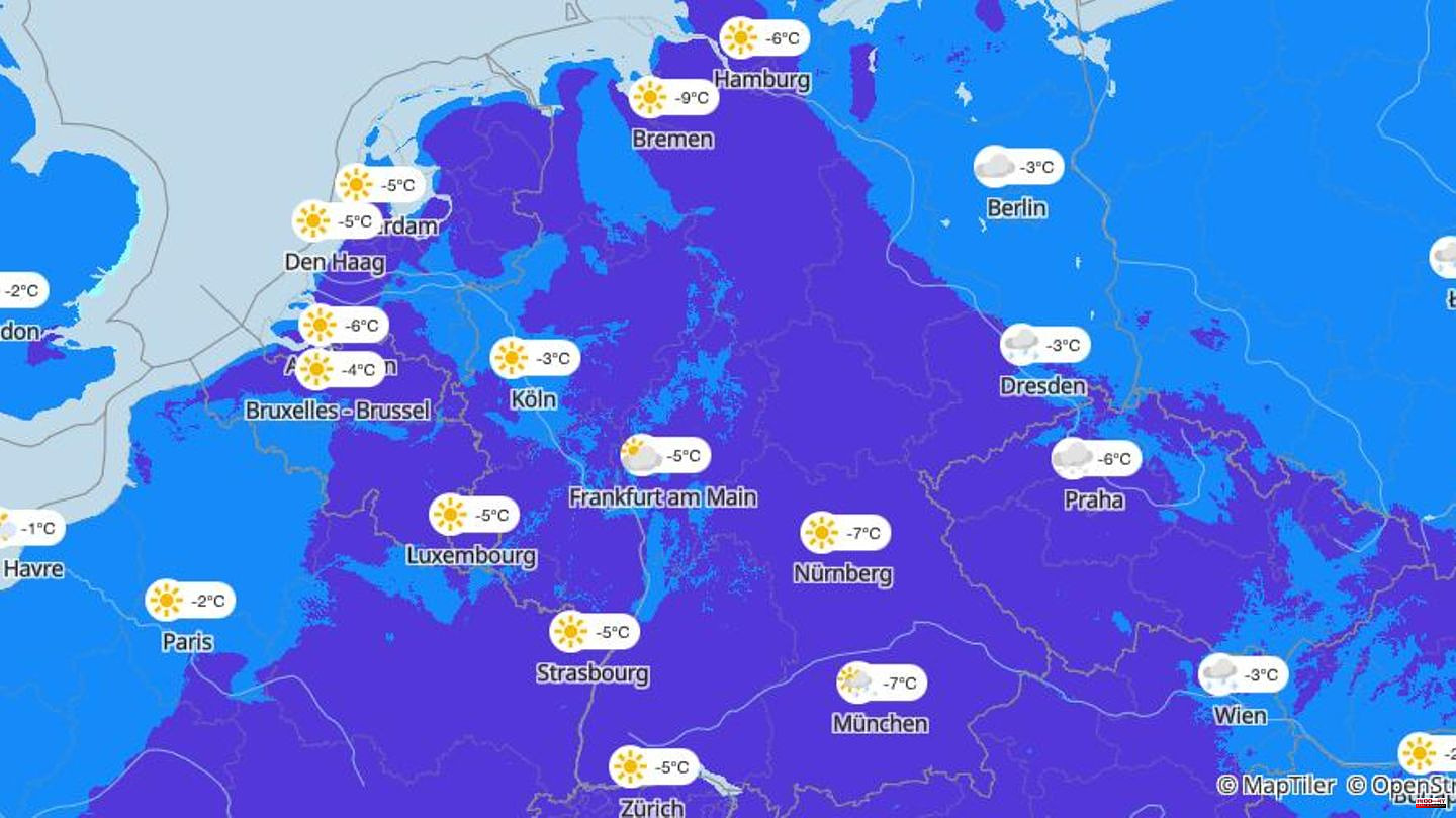 Winter weather in Germany: Frosty start to the week: These maps show where it gets coldest