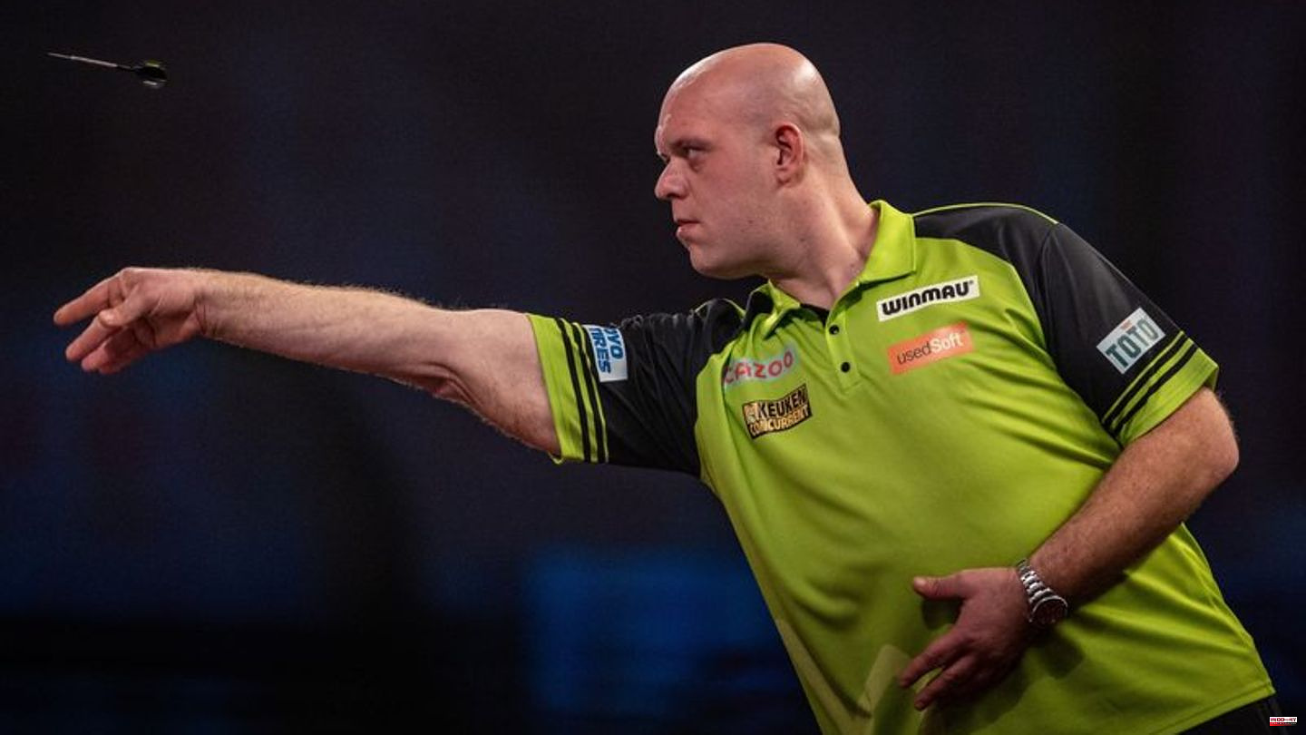 World Championship in London: Top favorite van Gerwen continues with brilliant performance at the Darts World Championship