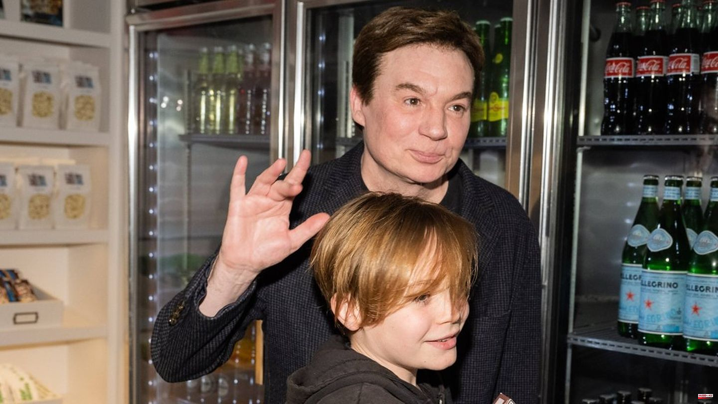 Mike Myers: With his son on the red carpet