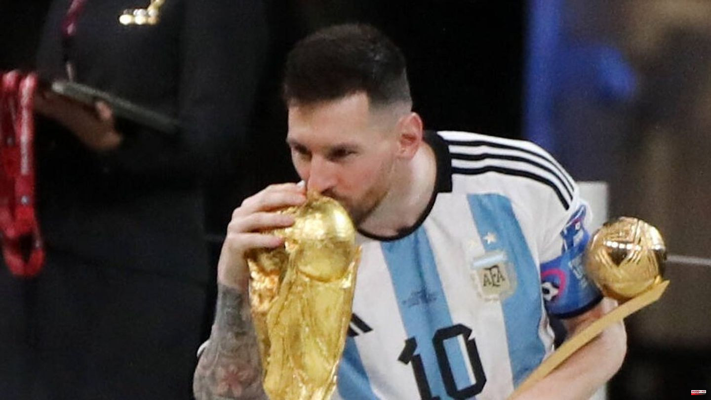 Lionel Messi: family and stars celebrate the world champion