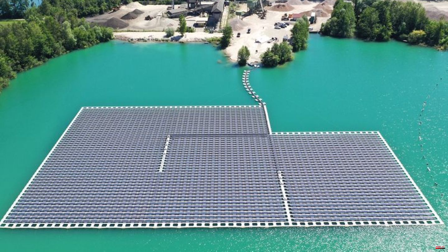 Environment: Where photovoltaics on the quarry pond is worthwhile