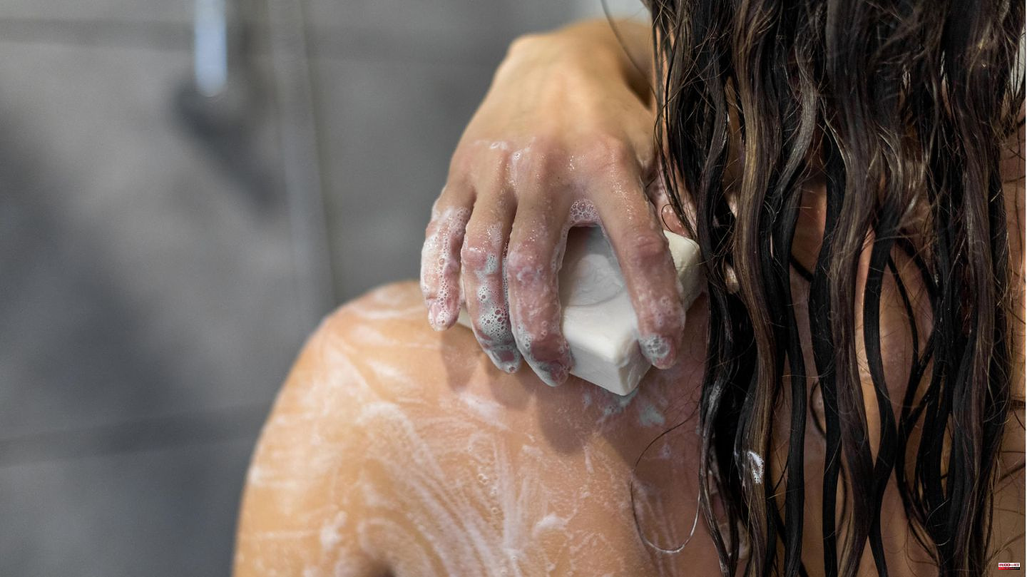 Less plastic: solid shower gel: a sustainable alternative for people and the environment