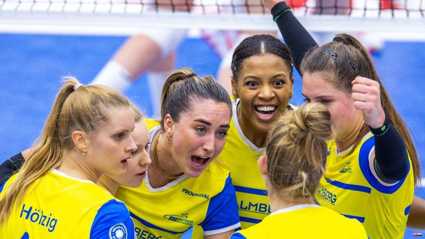 Volleyball Bundesliga: SSC volleyball players celebrate clear victory against Münster
